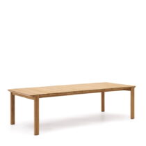 Záhradný jedálenský stôl z dubového dreva 102x220 cm Icaro – Kave Home (Záhradné jedálenské stoly)