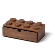 Detský úložný box z tmavo moreného dubového dreva LEGO® Wood (Detské úložné boxy)