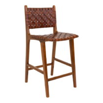 Hnedá barová stolička z teakového dreva 101 cm Perugia – House Nordic (Barové stoličky)
