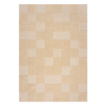 Béžový vlnený koberec 230x160 cm Checkerboard - Flair Rugs (Koberce)