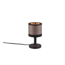 Čierno-hnedá stolová lampa (výška 22 cm) Davos – Trio (Stolové lampy)