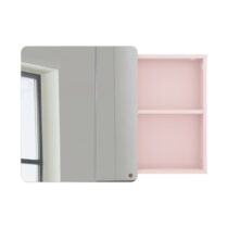 Ružová závesná/so zrkadlom kúpeľňová skrinka 80x58 cm Color Bath – Tom Tailor (Kúpeľňové skrinky)