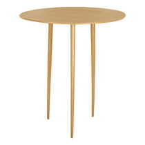 Horčicovožltý kovový odkladací stolík Leitmotiv Supreme, ø 42,5 cm (Odkladacie stolíky)