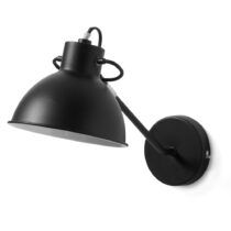 Čierna nástenná lampa Kave Home Odalis (Nástenné svietidlá)