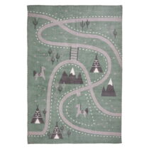 Detský ručne potlačený koberec Nattiot Little Western, 100 × 140 cm (Detské koberce)