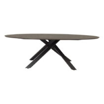 Jedálenský stôl s doskou v dubovom dekore 120x240 cm Cox – Tenzo (Jedálenské stoly)