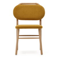 Jedálenská stolička v horčicovej farbe v súprave 2 ks Helda – Kave Home (Jedálenské stoličky)