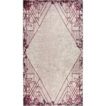Červeno-krémový prateľný koberec 80x50 cm - Vitaus (Koberce)
