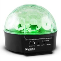 Starball, 25W, čierny LED svetelný efektovač so 6 x RGBWAP LED, diaľkovým ovládaním Beamz