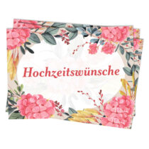 Svadobné pohľadnice s blahoželaním v nemeckom jazyku Spielehelden
