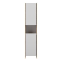 Biela vysoká kúpeľňová skrinka 38x180 cm Biarritz - TemaHome (Kúpeľňové skrinky)