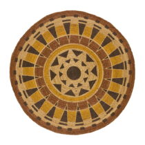 Oranžový okrúhly koberec ø 90 cm Tonga - Universal (Koberce)