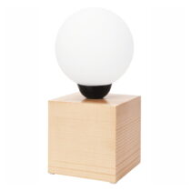 Svetlohnedá stolná lampa, výška 25 cm Emi – LAMKUR (Stolové lampy)