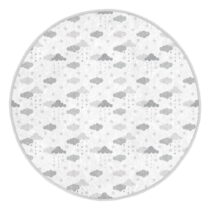 Detský koberec vo svetlosivo-bielej farbe ø 100 cm Comfort – Mila Home (Detské koberce)
