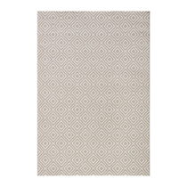 Sivý vonkajší koberec NORTHRUGS Karo, 140 × 200 cm (Vonkajšie koberce)