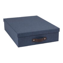 Modrá úložná škatuľa Bigso Box of Sweden Oskar (Organizéry do pracovne)