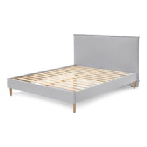 Sivá dvojlôžková posteľ Bobochic Paris Sary Light, 180 x 200 cm (Dvojlôžkové manželské postele)