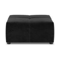 Čierny zamatový modul pohovky Rome Velvet - Cosmopolitan Design (Všetky diely modulárnych pohoviek)