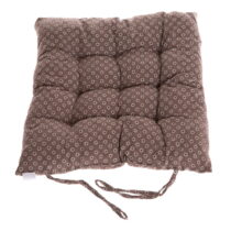 Hnedý textilný sedák 40x40 cm - Dakls (Vankúše na sedenie)