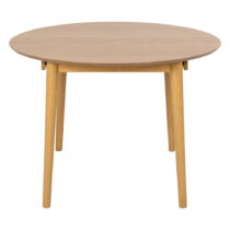Okrúhly rozkladací jedálenský stôl s doskou v dubovom dekore ø 115 cm Montreux - Actona (Jedálenské ...