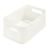 Biely úložný box iDesign Eco Handled, 21,3 x 30,2 cm (Úložné boxy)