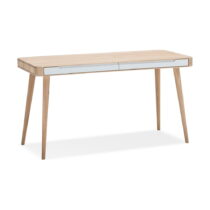 Pracovný stôl z dubového dreva Gazzda Ena, 140 × 60 cm (Pracovné a písacie stoly)