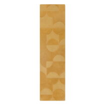 Okrovožltý vlnený koberec behúň 60x230 cm Gigi – Flair Rugs (Koberce)