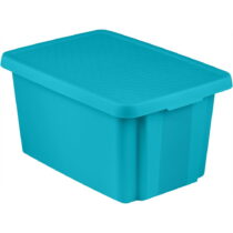 Modrý úložný box s vekom Curver Essentials, 45 l (Úložné boxy)