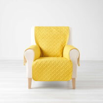 Žltý ochranný poťah na kreslo 165 cm Lounge – douceur d'intérieur (Poťahy na sedací nábytok)