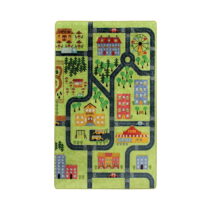 Detský koberec Green Small Town, 200 × 290 cm (Detské koberce)