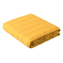 Žltá prešívaná posteľná prikrývka na dvojlôžko 170x210 cm Lillipop - Yellow Tipi (Prikrývky na poste...