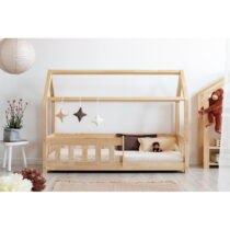 Domčeková detská posteľ z borovicového dreva 90x190 cm Mila MBP - Adeko (Detské postele)
