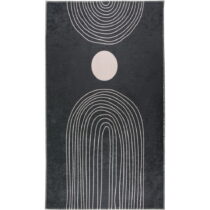 Antracitovosivý umývateľný koberec 50x80 cm – Vitaus (Koberce)