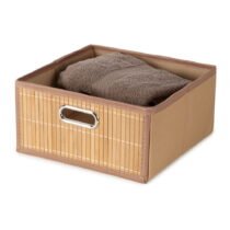 Bambusový úložný box v prírodnej farbe 31x31x15 cm – Compactor (Úložné boxy)