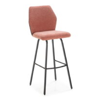 Barové stoličky v lososovoružovej farbe v súprave 2 ks 75 cm Pol – Marckeric (Barové stoličky)