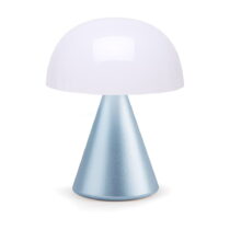 Biela/svetlomodrá LED stolová lampa (výška  17 cm) Mina L – Lexon (Stolové lampy)