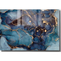 Sklenený obraz 70x50 cm Dark Marble - Wallity (Obrazy)