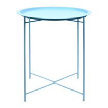 Oceľový rozkladací záhradný stolík v tyrkysovej farbe Esschert Design, 46 x 46 x 52 cm (Záhradné odk...