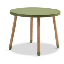 Zelený detský stolík Flexa Dots, ø 60 cm (Detské stoly a stolíky)