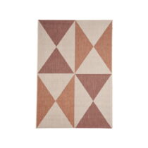 Béžovo-oranžový vonkajší koberec Floorita Geo, 135 × 190 cm (Vonkajšie koberce)