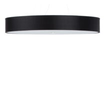 Čierne závesné svietidlo s textilným tienidlom ø 100 cm Herra – Nice Lamps (Lustre)