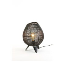 Čierna stolová lampa (výška 37 cm) Yumi - Light & Living (Stolové lampy)