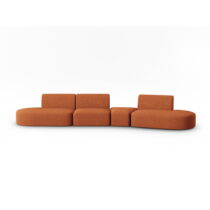 Oranžová pohovka 412 cm Shane – Micadoni Home (Pohovky a gauče)