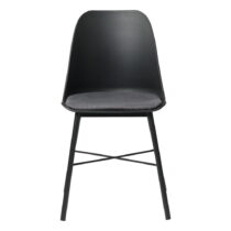 Súprava 2 čierno-sivých stoličiek Unique Furniture Whistler (Jedálenské stoličky)