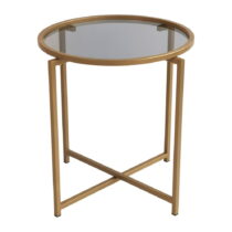 Okrúhly odkladací stolík ø 50 cm Gold - Neostill (Odkladacie stolíky)