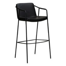 Čierna barová stolička z imitácie kože DAN-FORM Denmark Boto, výška 95 cm (Barové stoličky)