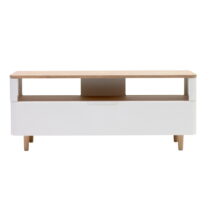 TV stolík z dreva bieleho duba Unique Furniture Amalfi (TV stolíky)