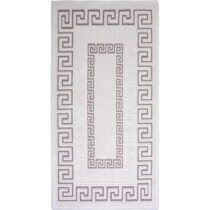 Sivo-béžový bavlnený koberec Vitaus Versace, 80 × 150 cm (Koberce)