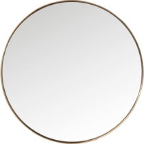 Okrúhle zrkadlo s rámom v medenej farbe Kare Design Round Curve, ⌀ 100 cm (Zrkadlá)