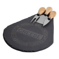 Servírovacia doska na syr s 3 nožmi – Premier Housewares (Dosky na krájanie)